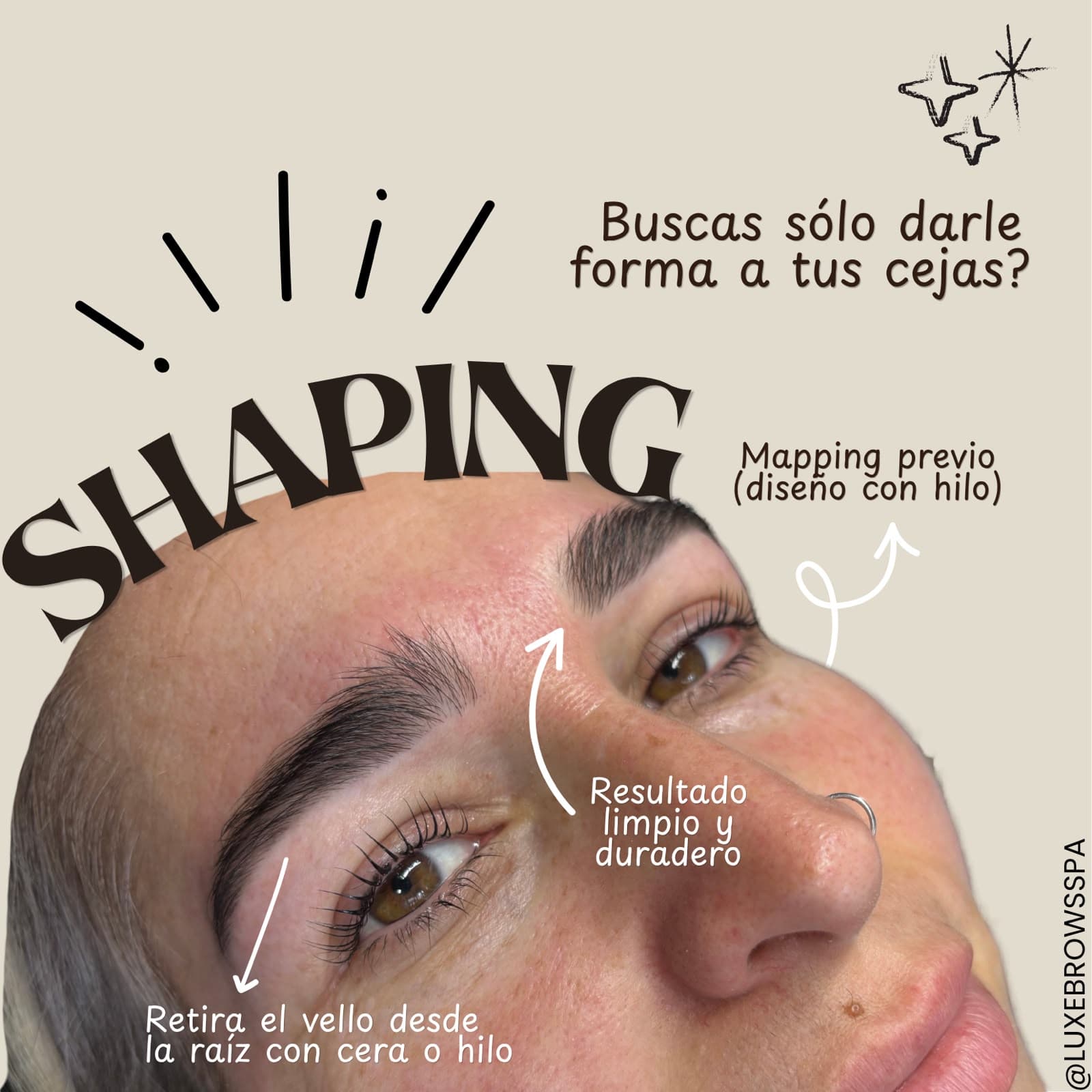 Shaping de cejas con mapping previo